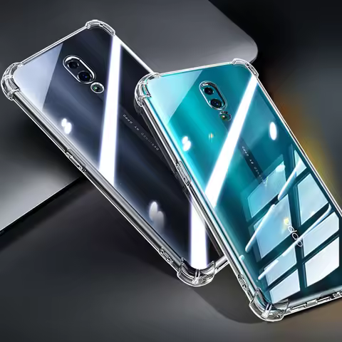 Transparent TPU Silicone Soft Phone Case for OPPO Reno2 Z F Reno 2 2Z 2F 10X Zoom Ace Ace2 5G Airbag