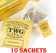 TWG Tea I Chamomile l Solo Herb l Cotton Teabag 10 Teabags / ชา ทีดับเบิ้ลยูจี ชาดอกคาโมมายล์ ชนิดซอง บรรจุ 10 ซอง