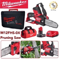 Kim.S Milwaukee M12FHS-0X Hatchet Pruning Saw Fuel Chain Saw Mini Oil 76mm Hardwood Meterial