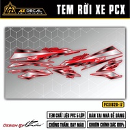 Tem Chế PCX Mẫu Thiết Kế PCX 160 | PCX-17 | Decal Rời Dán Xe PCX 125 150 160 Chống Thấm Nước TCM