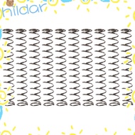 HLAR 10Pcs Extended Compressed Springs, 6mm OD Silver Compression Spring, Durable Stainless Steel 0.