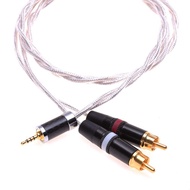 GAGACOCC 2.5MM TRRS Male to 2 RCA Male Audio Adapter Cable for Astell&Kern AK120II AK240 AK380 AK320