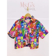 JUNE JUNE SHOP BKK PRINTED PREMIUM POLO TOP T49