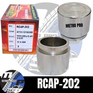 REDLINE Caliper Piston "Front" (RCAP-202)For TOYOTA COROLLA 2E, 4AFE '87-'95 MODEL(2pcs Per box)