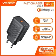 Charger Set Type C Fast Charging 3.0 VEGER VR-C4 Charger Type C QC