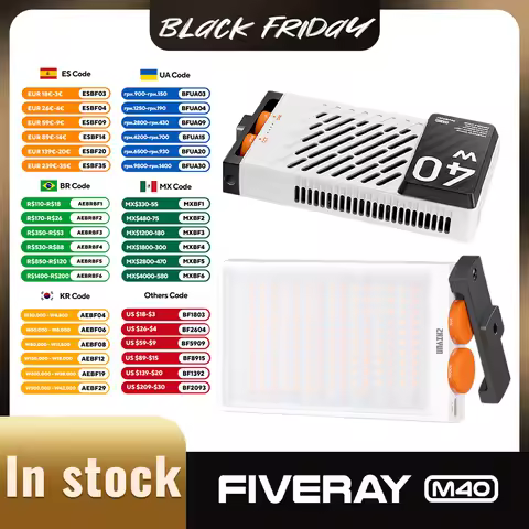 ZHIYUN Official FIVERAY M40 40W Led Lights Handheld Pocket Light Photo Video Lamp Fill Light Photogr