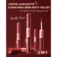 PINKFLASH 2-in-1 Velvet Liptint - Misty Velvet Lip Tint, High Pigment, Long-Lasting, Waterproof