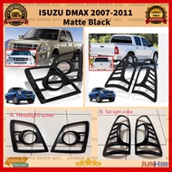 Isuzu Dmax 2007 2008 2009 2010 2011 Headlight Head Light Taillight TAIL LIGHT Cover Matte Black Isuz