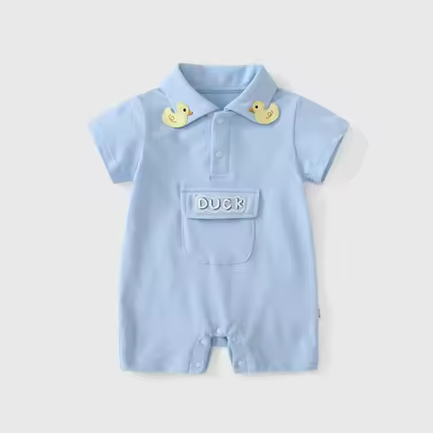 Summer Cute Baby Boy Romper Letter Pattern Baby Jumpsuit for 6 9 12 18 Months