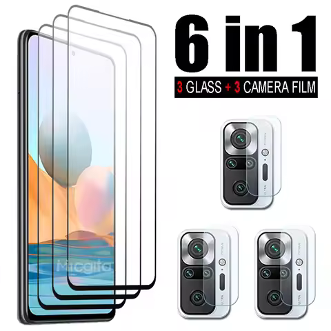 Tempered Glass For Xiaomi Redmi Note 10S 10T Note10 5G Redmi 10 Prime 2022 Screen Protector Lens Fil