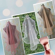 Veil/veil bridal/veil nikah/veil bajet/veil murah/veil horse hair