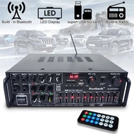 Audio Ampli Bluetooth EQ Amplifier Karaoke Mic FM 2000W+Remote