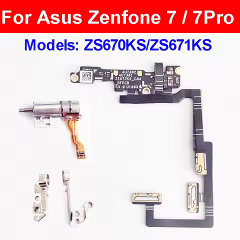 For Asus Zenfone 7 7 Pro ZS670KS ZS671KS Camera Lifting Motor Vibrator Flex Camera Flipping Connecti