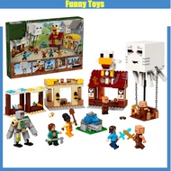 21273 The Ghast Balloon Village Attack Building Blocks Steve, Natali Toys Gifts for Boys and Girls