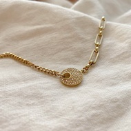 日光小徑-鋯石 黃銅手鍊