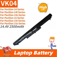 For HP VK04 TPN-Q115 Q113 Q114 Pavilion M4 242 G1 Replacement Laptop Battery VK04 14.4V 2500mAh 37Wh