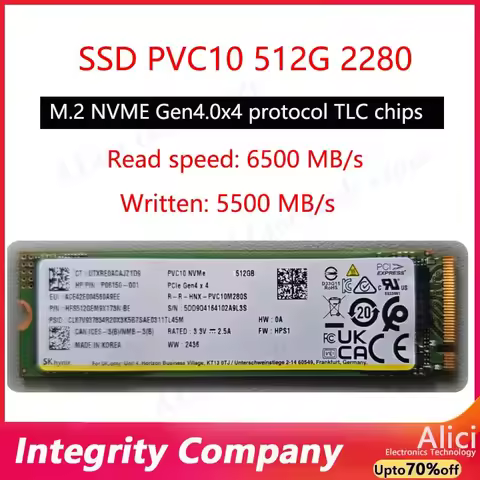 Original FOr Hynix PVC10/ PC811 512G/1T/2T M.2 2280 4.0 solid-state Drive 2230 SSD workstation noteb