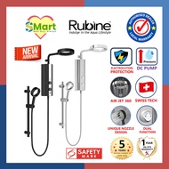 Rubine P10 Rainshower Instant Water Heater with DC Pump, ELSD &amp; Air Jet 360 Spray