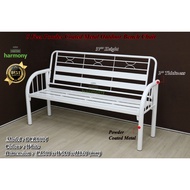 Harmony Powder Coated Metal Bench Chair  / Metal Garden Bench Chair / Bench Chair Besi / Outdoor Ben