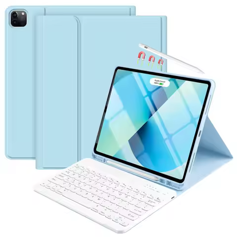 For iPad Air 13 M4 M2 M3 2026 Case with Keyboard Detachable Wireless Keyboard Tablet Cover iPad pro 