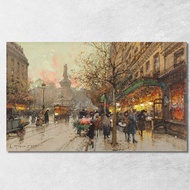 Republic Square 2 Eugène Galien-Laloue egl56 Canvas Print