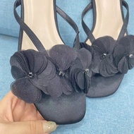 Authentic NEW Spain ZARAˉ Overseas Edition 2024 Camellia Flower One-word Slippers Fairy Wind Cool Fl