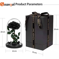Seangel Preserved Real Rose Eternal Rose In Glass Dome Made From Real Beauty Rose That Romantic Gift