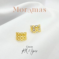 Moramas Hollow ROLEX Ring 916 Gold/ Cincin ROLEX Kosong Emas 916/劳力士戒指916金