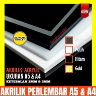 Favorite Acrylic Sheets in Clear, Gold, Black & White Color Options A5 & A4 Size 2Mm & 3Mm Thickness