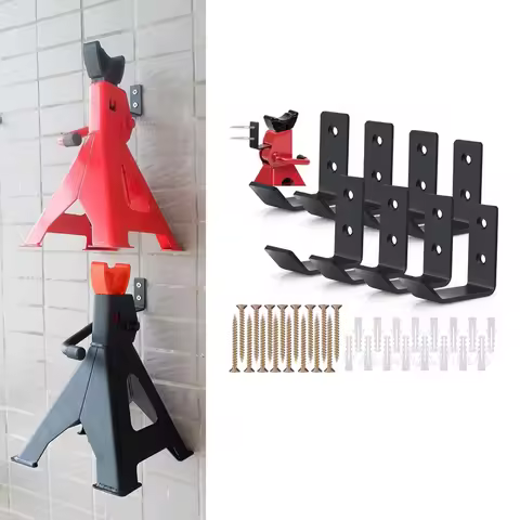 Jack Stands Wall Mount Organizer, Car Jack Stands Storge Rack/Hanger/Hook Wall Mount Heavy Duty Hold