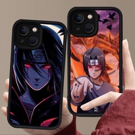 E6 Itachi Casing for Black Silicone iPhone 7 13 6s 6 8 14 Pro Max Plus