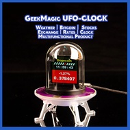 GeekMagic UFO-CLOCK Creative WiFi Weather Bitcoin Stock Exchange Rate Clock Touch-Sensitive Buttons 