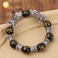 bracelets for men bracelet men lucky charm for 2024 lucky charm bracelet for 2024 lucky charm bracelet Fashion Jewelry New Women Men Attract Wealth Feng Shui Obsidian Stone Beads Wristband Good Luck Bangle Bracelets