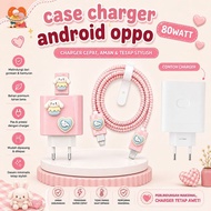 OPPO REALME 67W 80W 120W Charger Case Premium Silicone Charger Head Protector Anti-Scratch Character