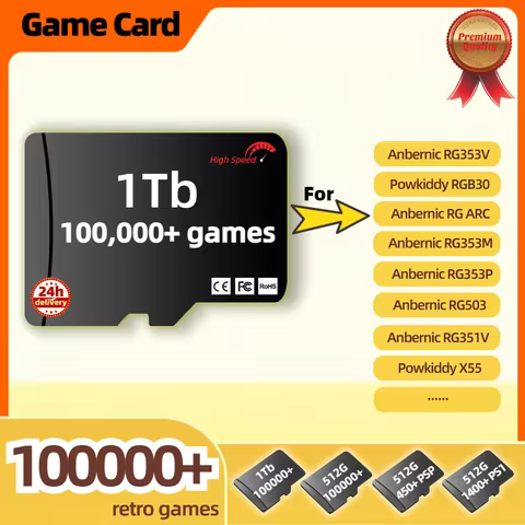 Game Card For Anbernic RG ARC RG353V RG353P RG351V RG353M Powkiddy RGB30 X55 TF Memory PSP Portable 