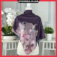 Tudung Bawal Satin Premium Exclusive Bidang 45,48,50,53,55,58 Square Scarf Printed Bawal Labuh Musli