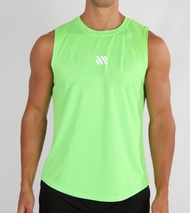 健身背心男 運動訓練 速乾無袖衫 籃球健身衣 寬鬆坎肩- 黑色白斜槓 M