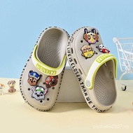 Children's Slippers Paw Patrol Children's Hole Shoes Summer Boys Non-Slip Baby Beach Middle and Big Children Outdoor Slippers