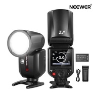 P20倍+5%引クーポン◆NEEWER Z2-S 2.4G TTLラウンドヘッドフラッシュストロボ スピードライト アップグレードされたUI 2つの調整可能なモデリングランプ TTL/MクイックTCM