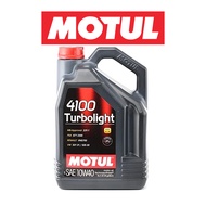 Motul 4100 Turbolight 10W40 Semi Synthetic Engine Oil 5L (4L +1L)