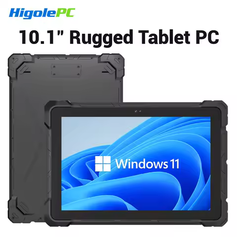 Higole F7G 10.1" Rugged Tablet PC Fanless Intel J4105 Windows 11 WiFi5 8GB 128GB 8000mAh 4K RS232 Sc