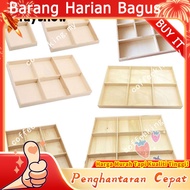 FAY Storage Wooden Box Multi Grid Jewelry Display Pallet Divided Drawer Desktop Organizer E7O1