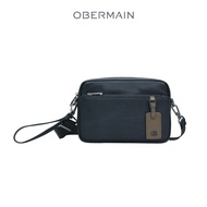 OBERMAIN Men's RFID Clutch / Genuine Leather / Black / OBC557G1