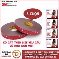 3 Rolls of super sticky acrylic double-sided tape 20mm x 10m 3M 4229P
