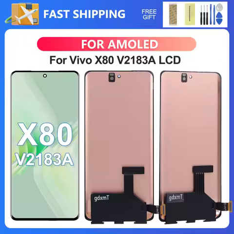 For VIVO X80 6.78''AMOLED For vivo X80 V2183A V2144 LCD Display Touch Screen Digitizer Assembly Repl
