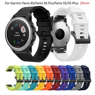 For Garmin Fenix 6S / Fenix 5S / 5S Plus Watch Band Silicone Replacement Strap Bracelet Watch Accessory 20mm