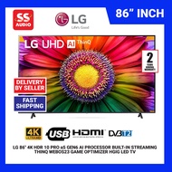 【 DELIVERY BY SELLER 】LG UR80 86'' 4K Smart UHD TV with Al Sound Pro 86UR8050PSB Television