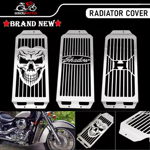 Motorcycle Steel Radiator Cover Protector Guard Grill Cover For Honda Shadow 750 Aero VT750 Spirit V