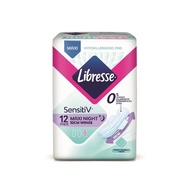 LlBRESSE SensitiV Maxi Night Wings Sanitary Pad 32cm 12S