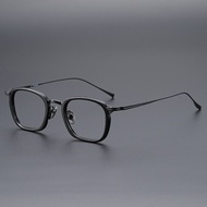 Firada thời trang Comfort Kính mắt Retro sang trọng Titan nguyên chất Acetate kính kính mắt theo toa